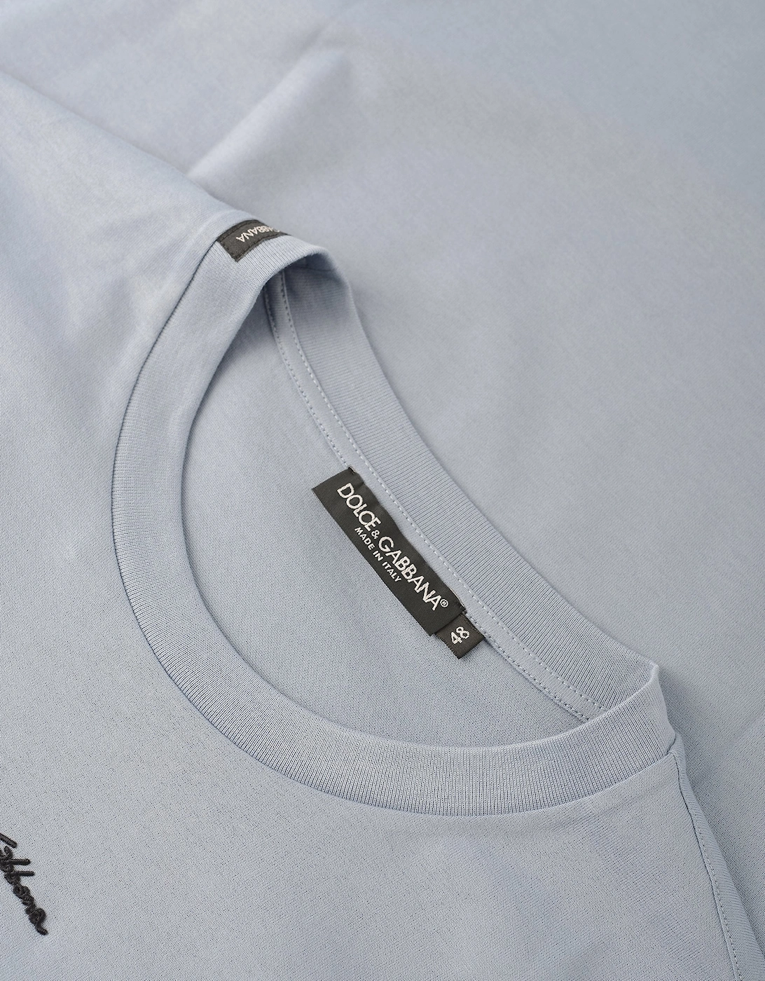 Embroidered Logo T-Shirt Blue