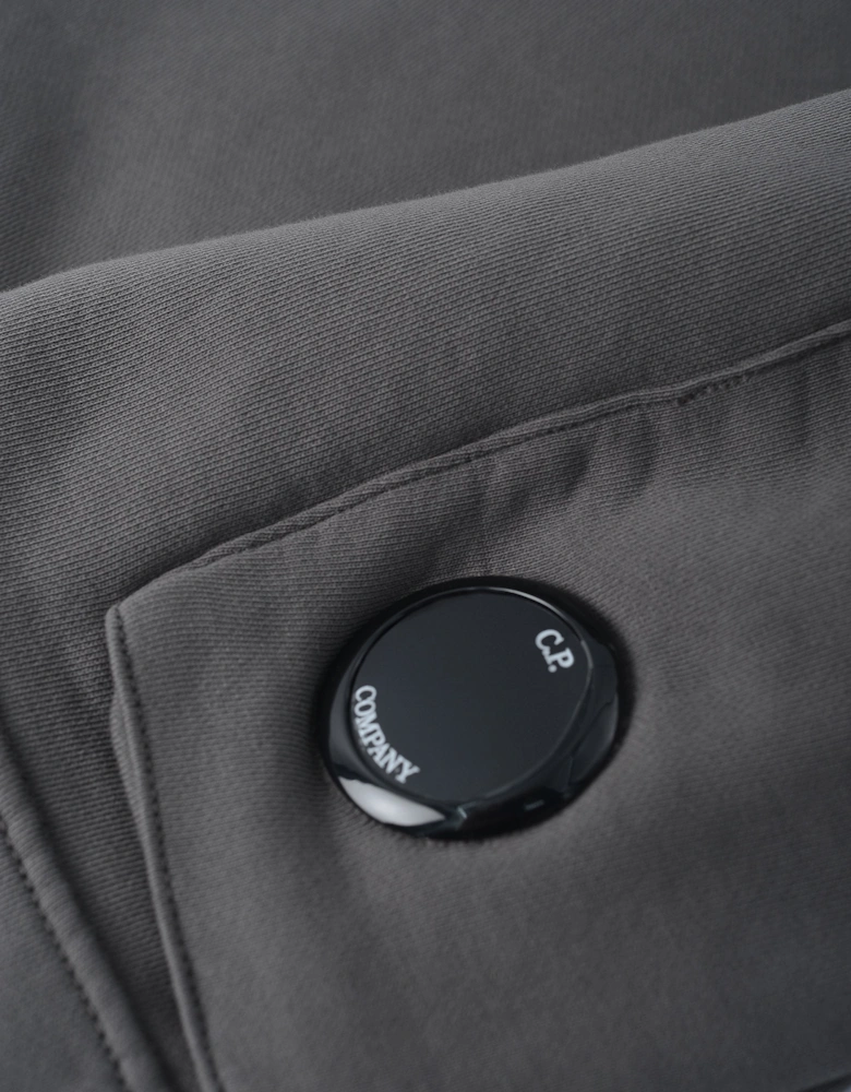 DIAGONAL FLEECE SHORTS