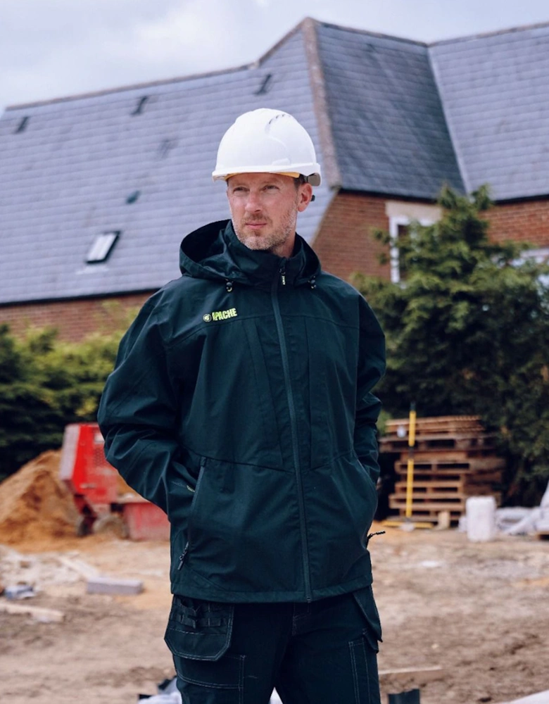 WELLAND Mens Work Jacket Black Charcoal