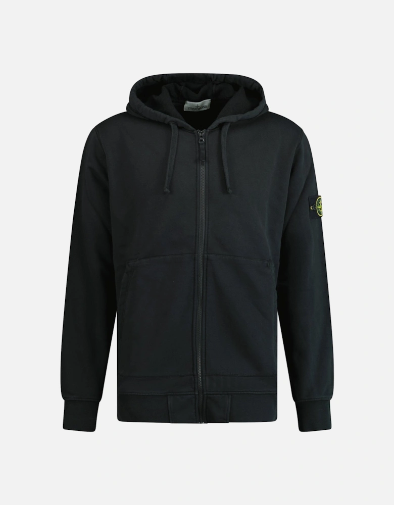 Zip Hooded Sweatshirt Black