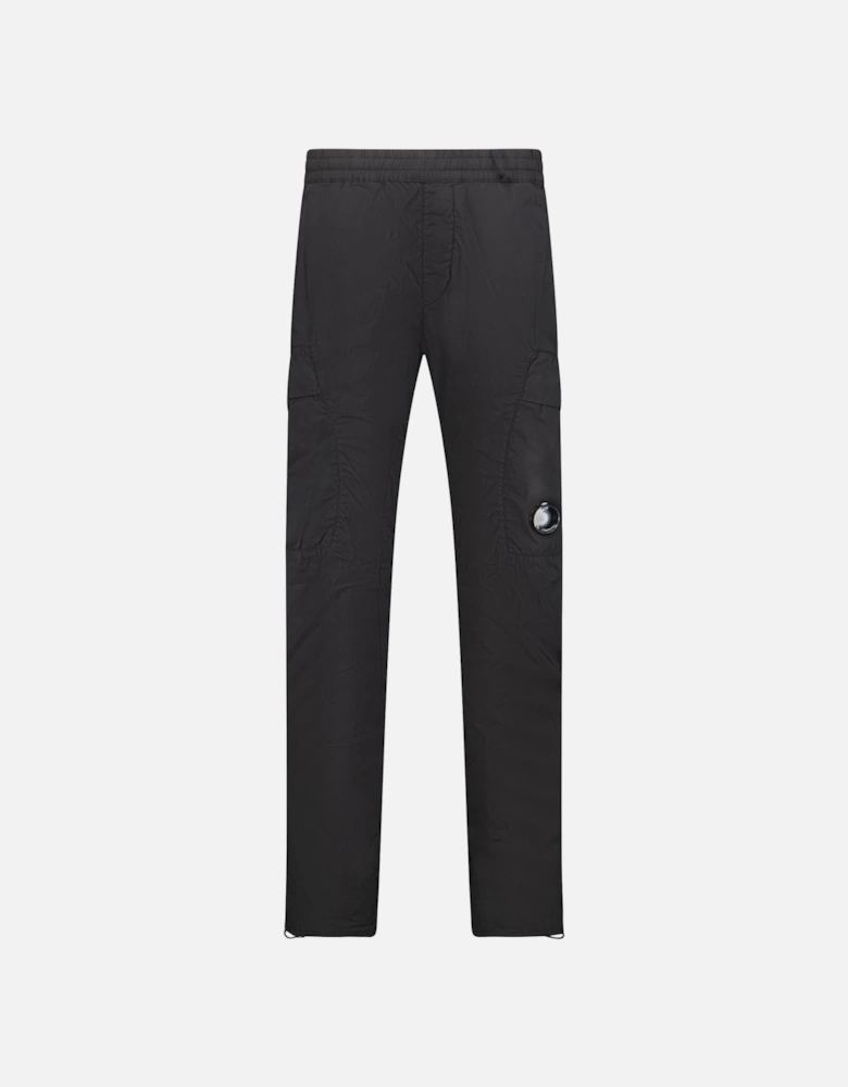 Lens Cuffed 50 Fili Stretch Cargo Pants Black