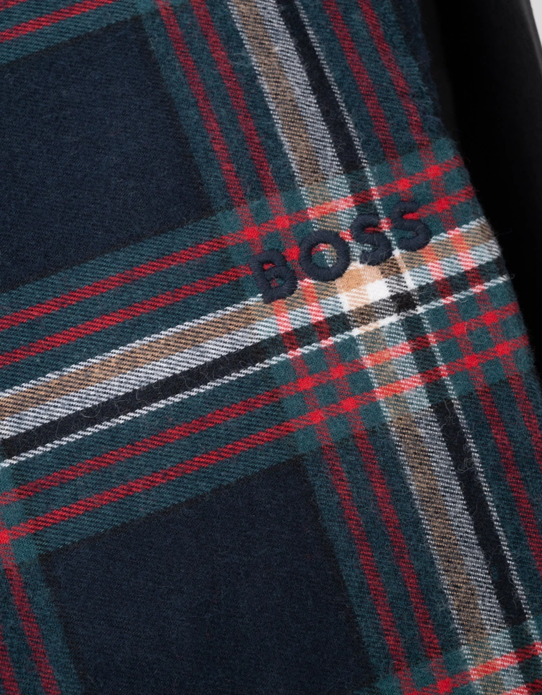 BOSS Orange Mens Holiday Long Pyjama Set - Open Blue 460