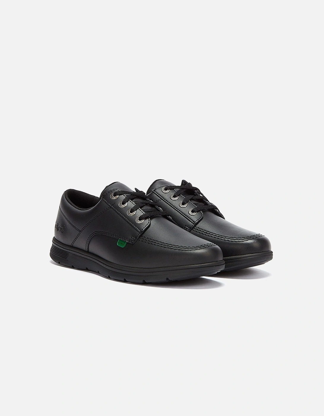 Kelland Lace Lo Black Leather Shoes, 9 of 8