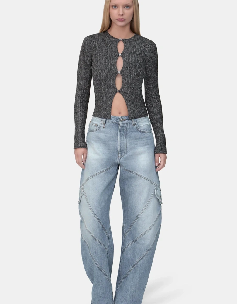WOMENS PANELED JEAN