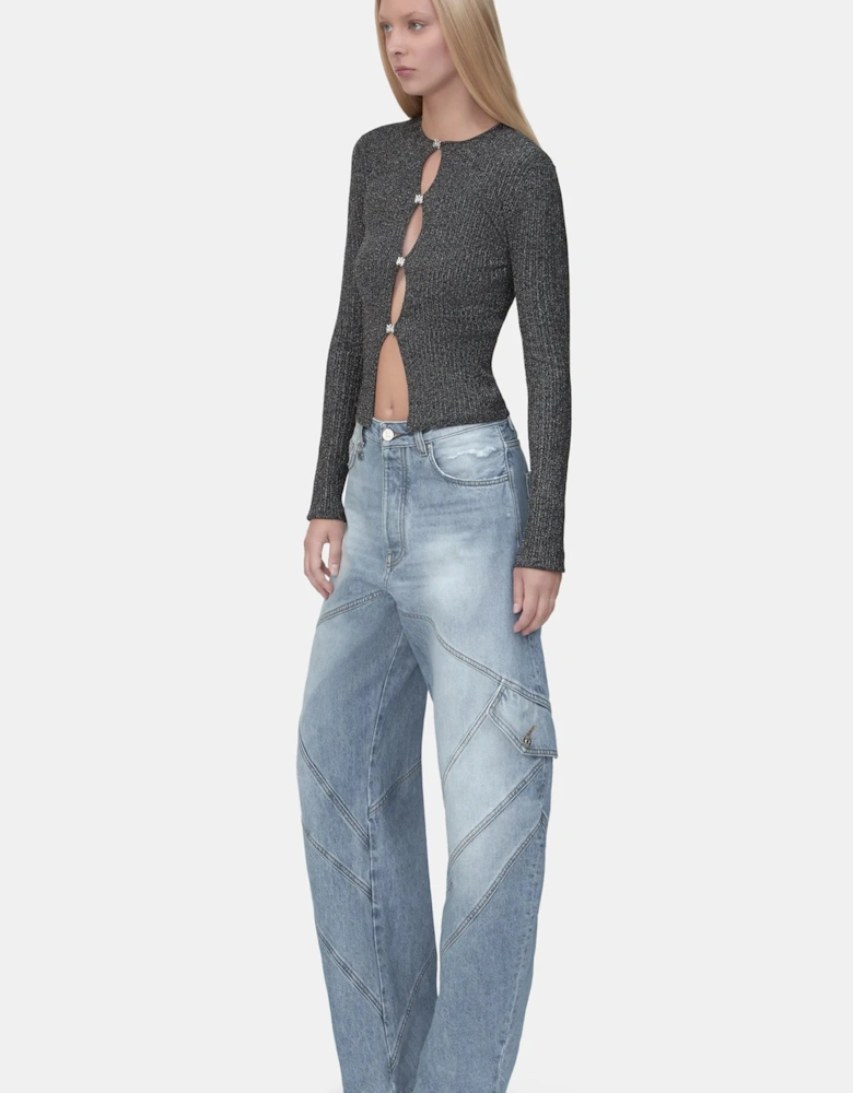 WOMENS PANELED JEAN