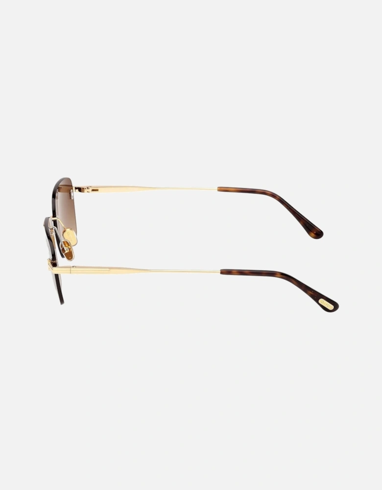 JAKE 02 SHINY DEEP GOLD SUNGLASSES
