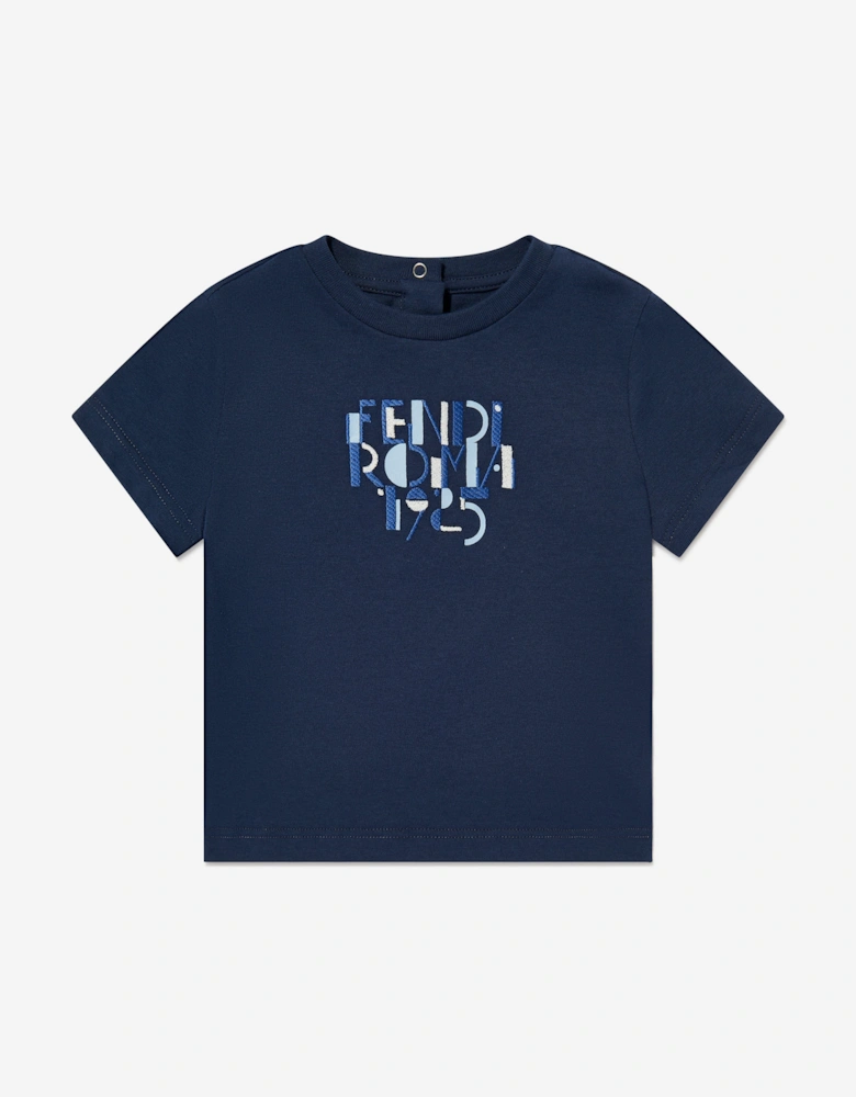 Baby Logo T-Shirt in Navy