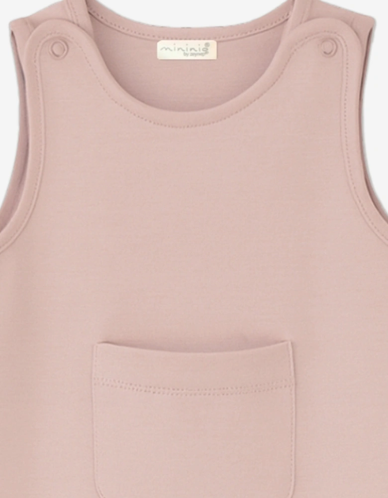 Baby Girls Organic Cotton Romper in Pink