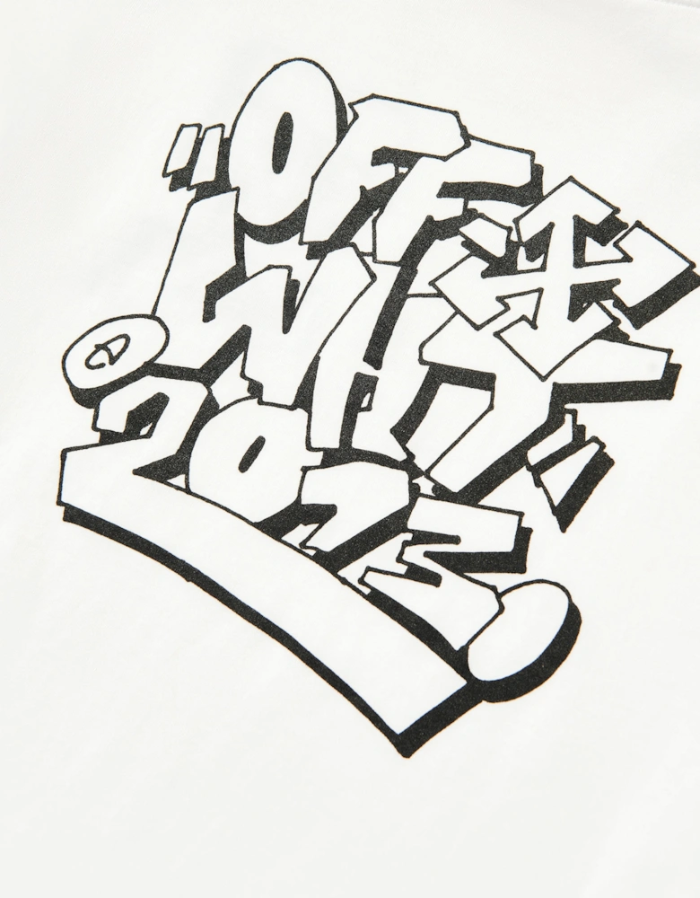 Kids Graffiti Logo T-Shirt in White