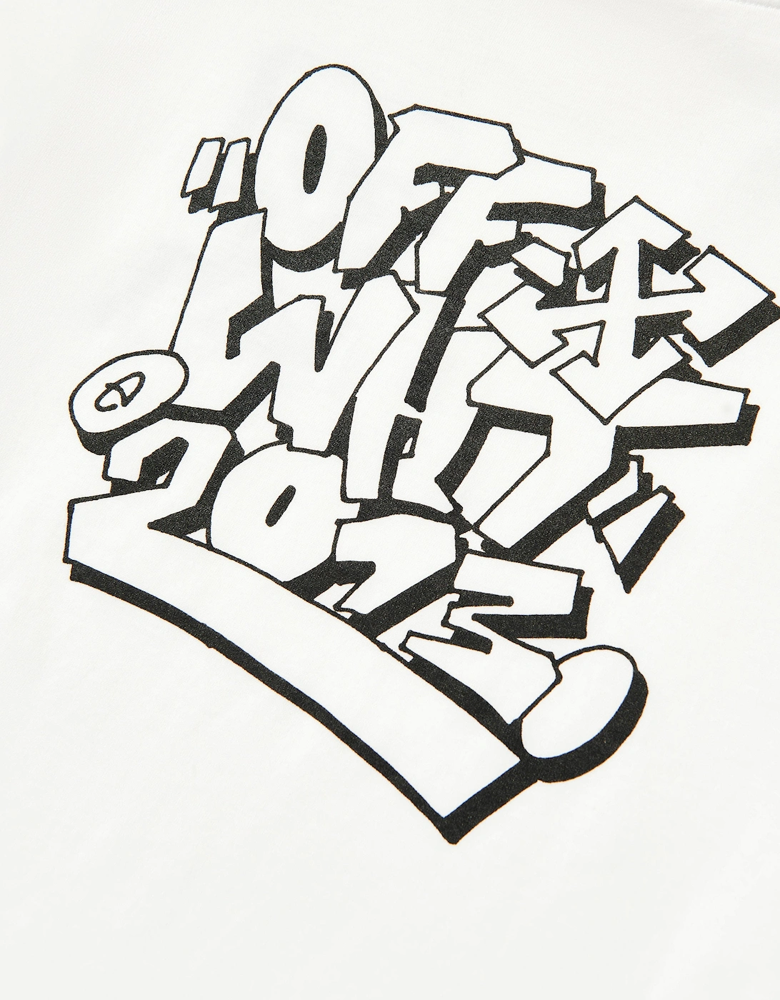 Kids Graffiti Logo T-Shirt in White