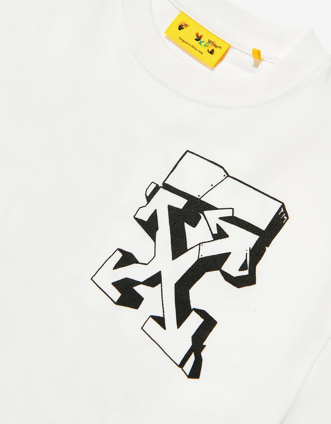 Kids Graffiti Logo T-Shirt in White
