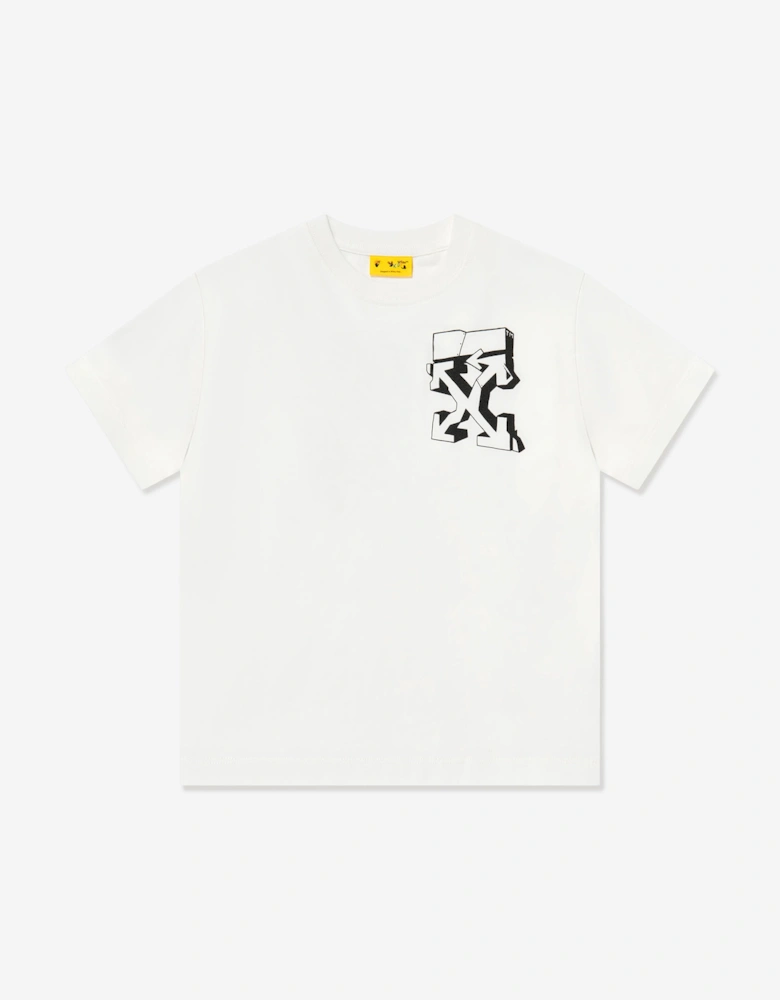 Kids Graffiti Logo T-Shirt in White