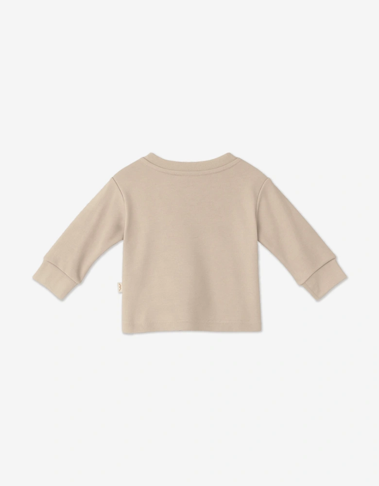 Baby Organic Cotton Trouser Set in Beige