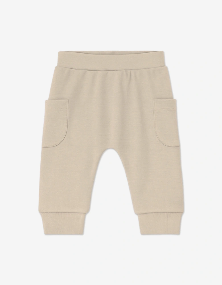 Baby Organic Cotton Trouser Set in Beige