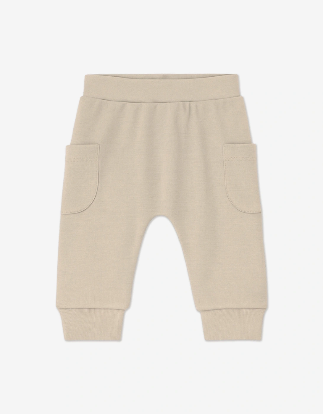 Baby Organic Cotton Trouser Set in Beige