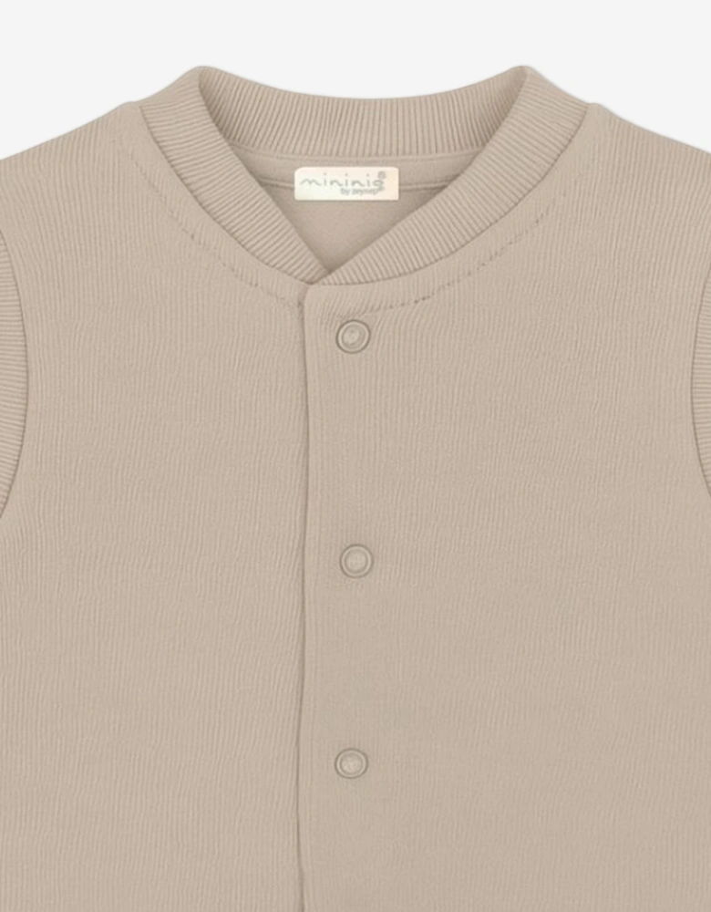 Baby Organic Cotton Vest in Beige