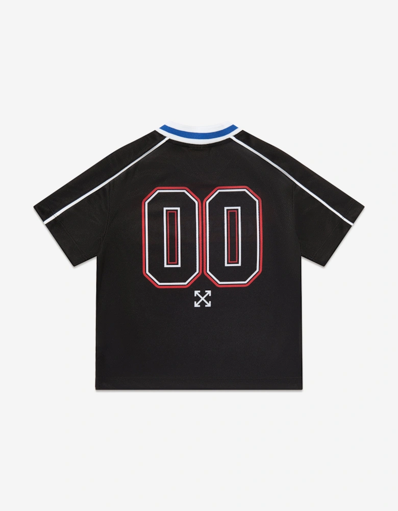 Boys Soccer Track T-Shirt in Black