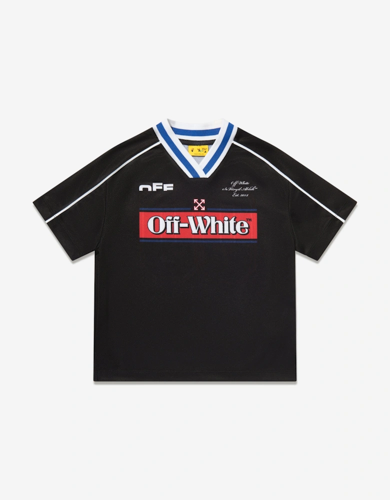 Boys Soccer Track T-Shirt in Black