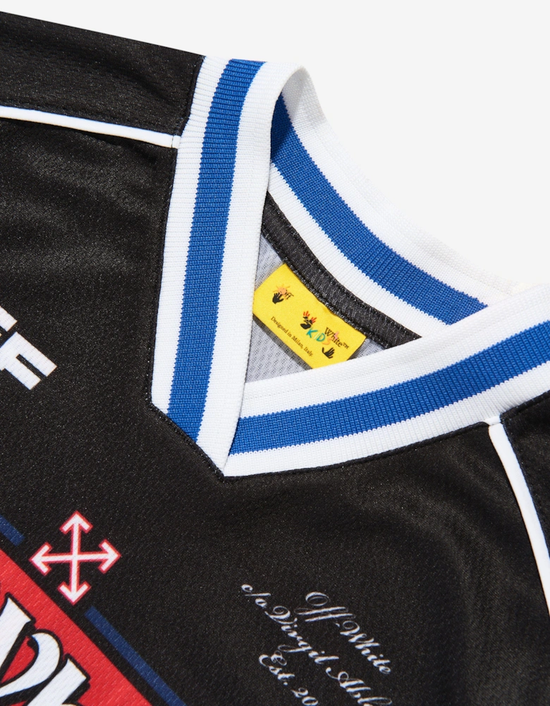 Boys Soccer Track T-Shirt in Black