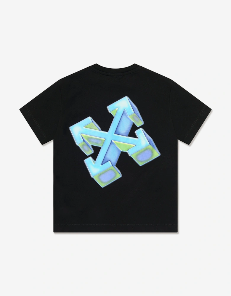 Kids Arrow 3D T-Shirt in Black