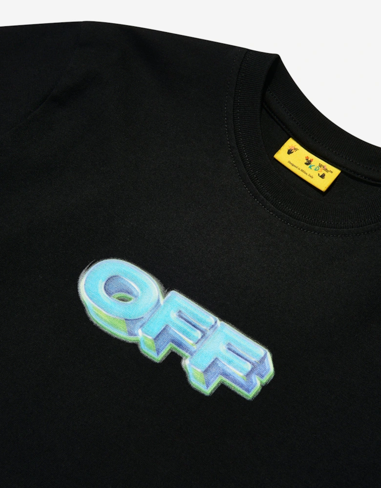 Kids Arrow 3D T-Shirt in Black