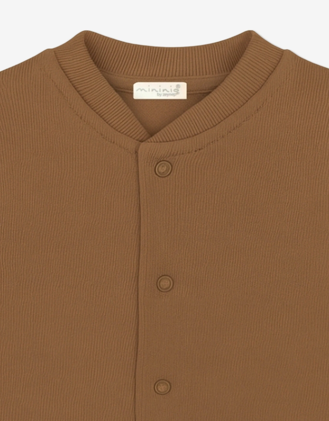 Baby Organic Cotton Vest in Brown