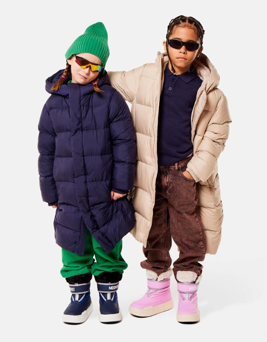 Moon Boot Boys JR Park Strap Boots in Blue