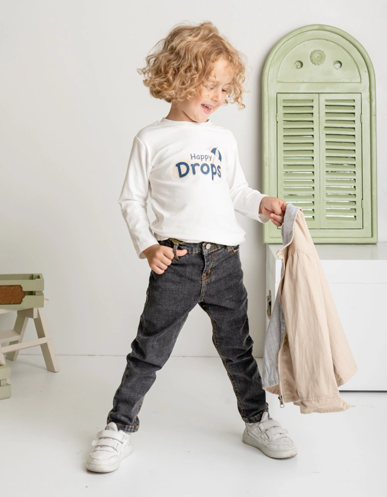 Boys 3 Piece Outfit Set in Beige