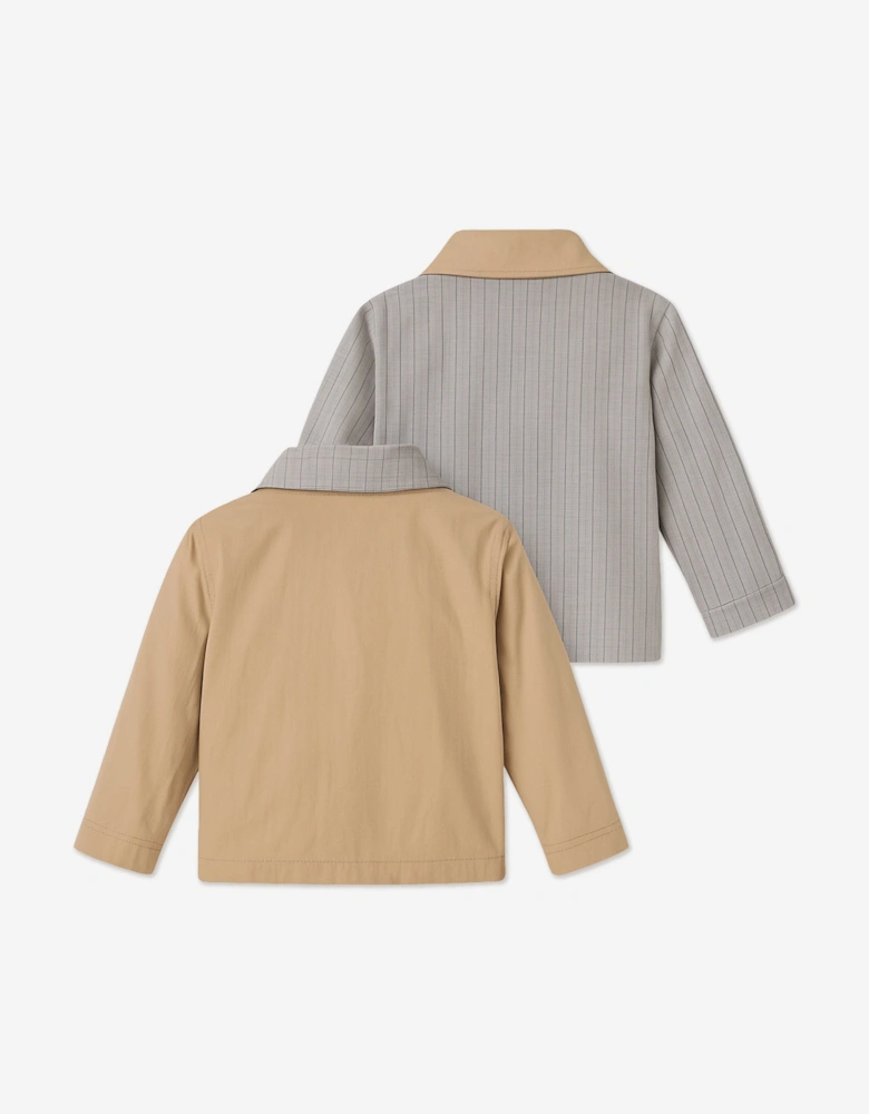 Boys 3 Piece Outfit Set in Beige