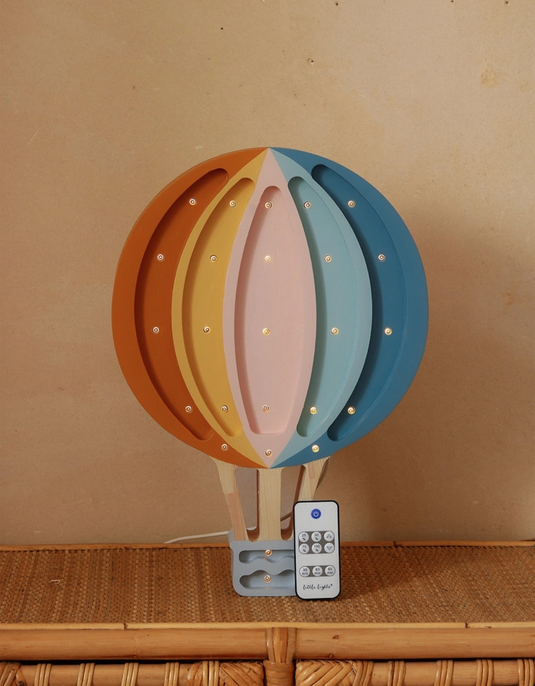 Little Lights Hot Air Balloon Lamp in Multicolour (39x27.5x5.5 cm)
