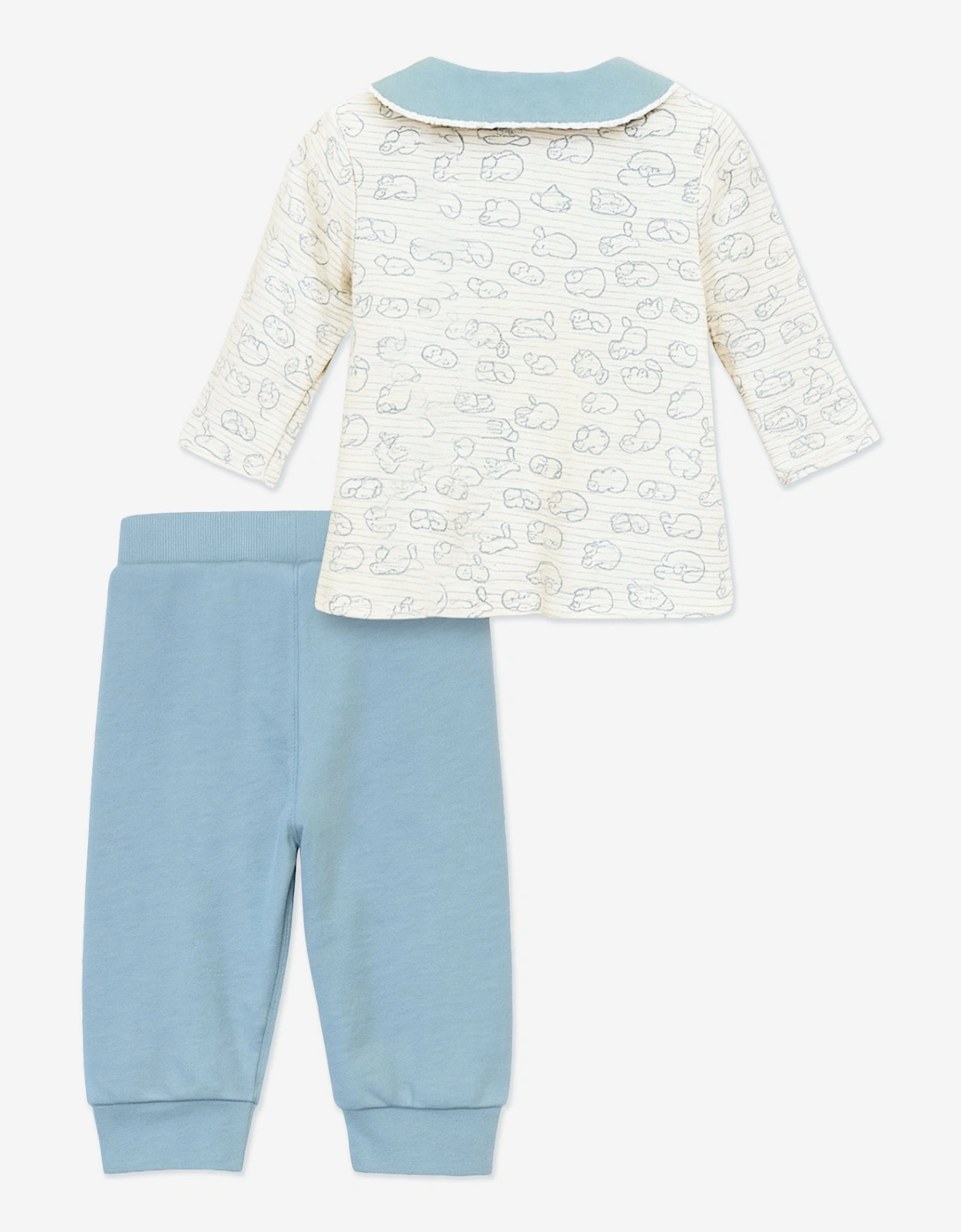 Baby Girls Blouse and Trouser Set in Blue
