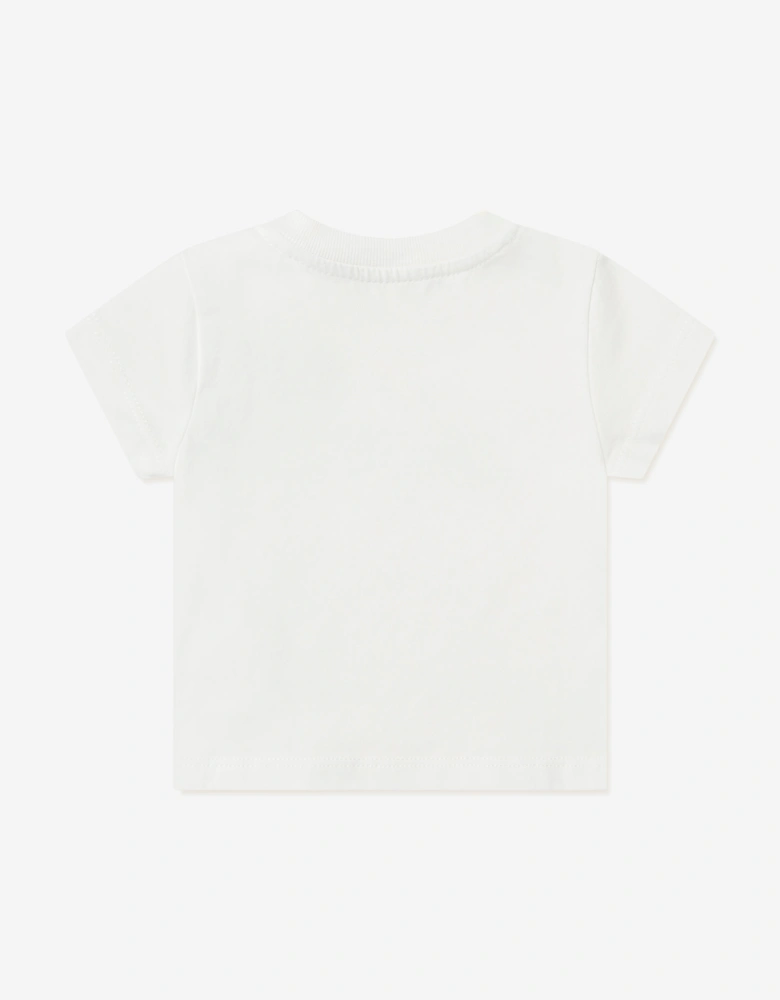 Baby Boys Bookish Watercolour T-Shirt in White