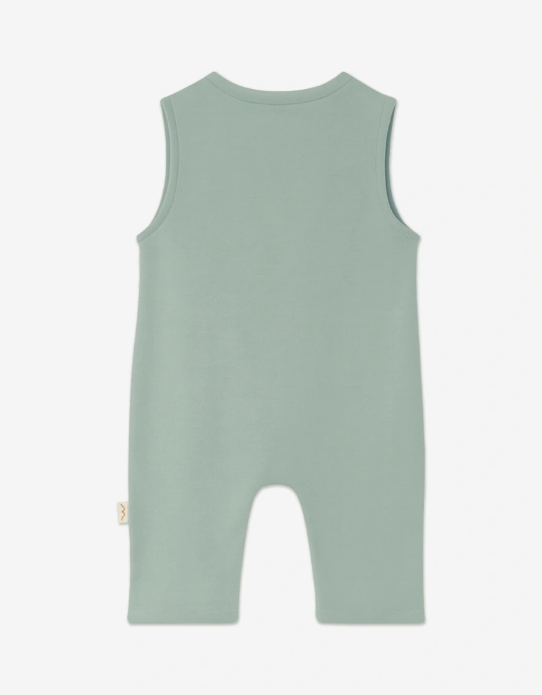 Baby Organic Cotton Romper in Green