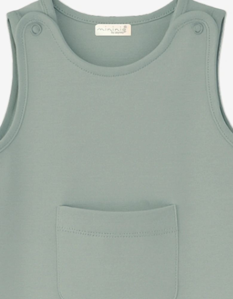 Baby Organic Cotton Romper in Green