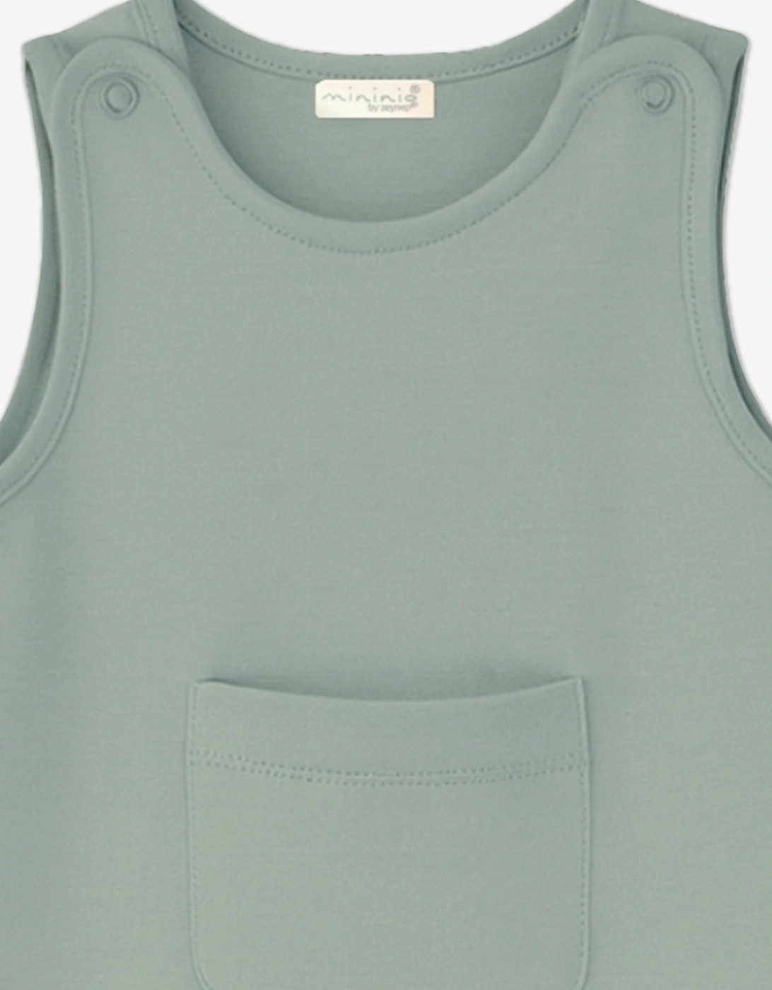 Baby Organic Cotton Romper in Green