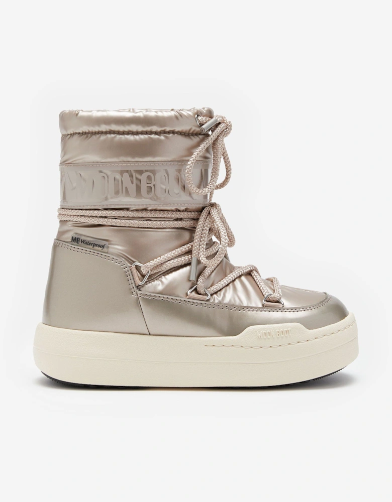 Moon Boot Girls JR Park Boots in Rose Gold