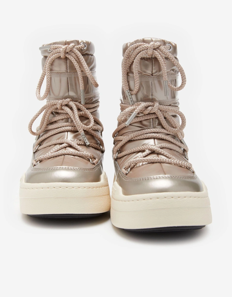 Moon Boot Girls JR Park Boots in Rose Gold