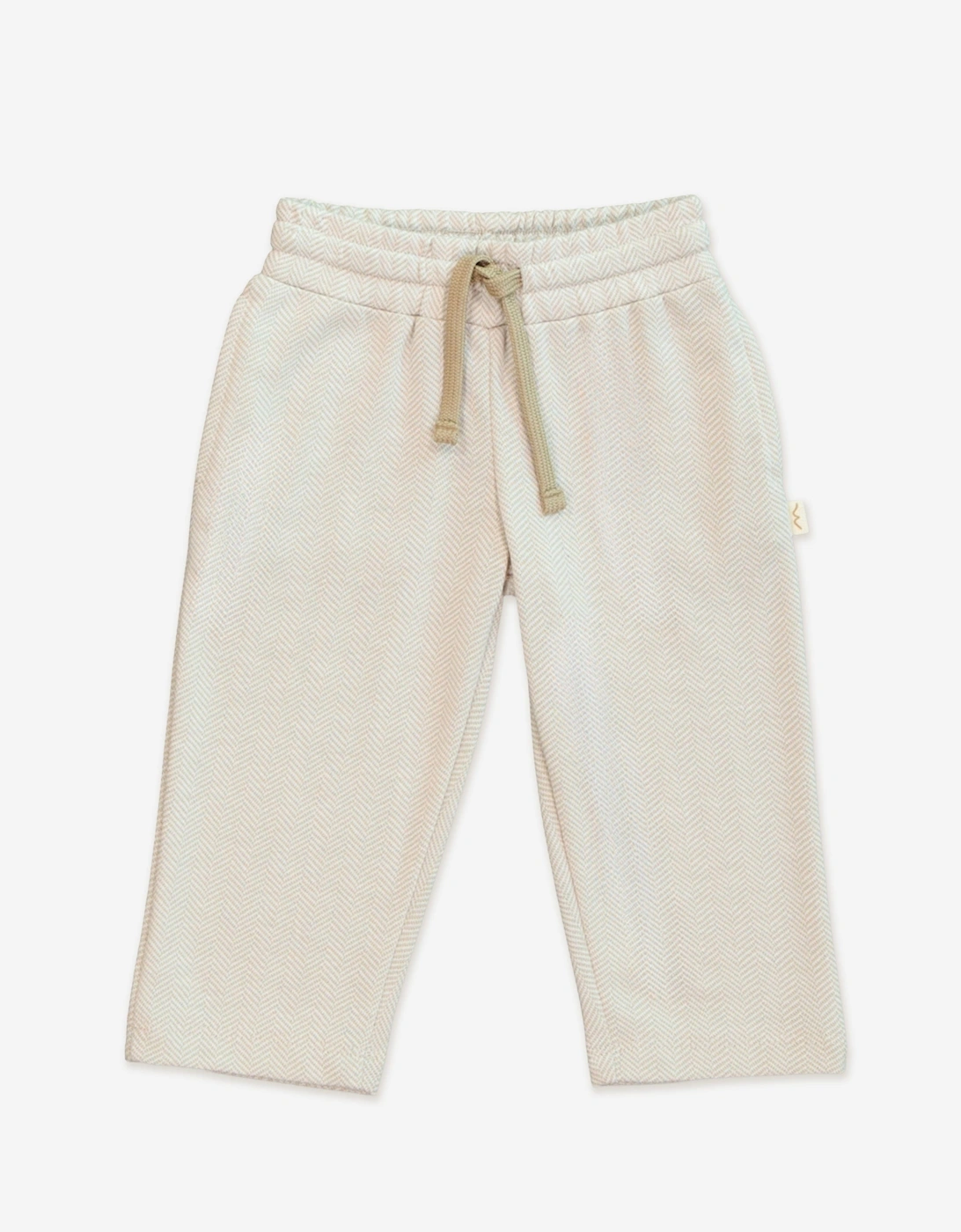 Boys Knitted Pocket Trousers in Beige, 5 of 4
