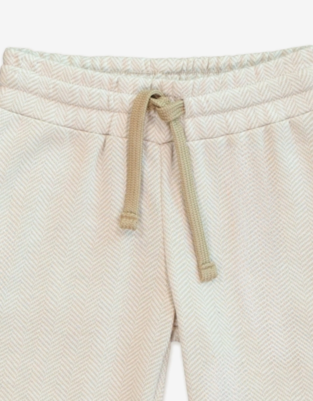 Boys Knitted Pocket Trousers in Beige