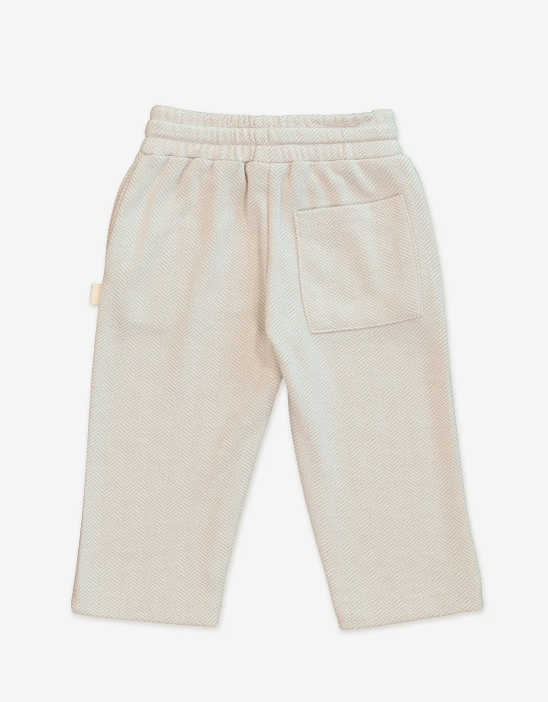 Boys Knitted Pocket Trousers in Beige
