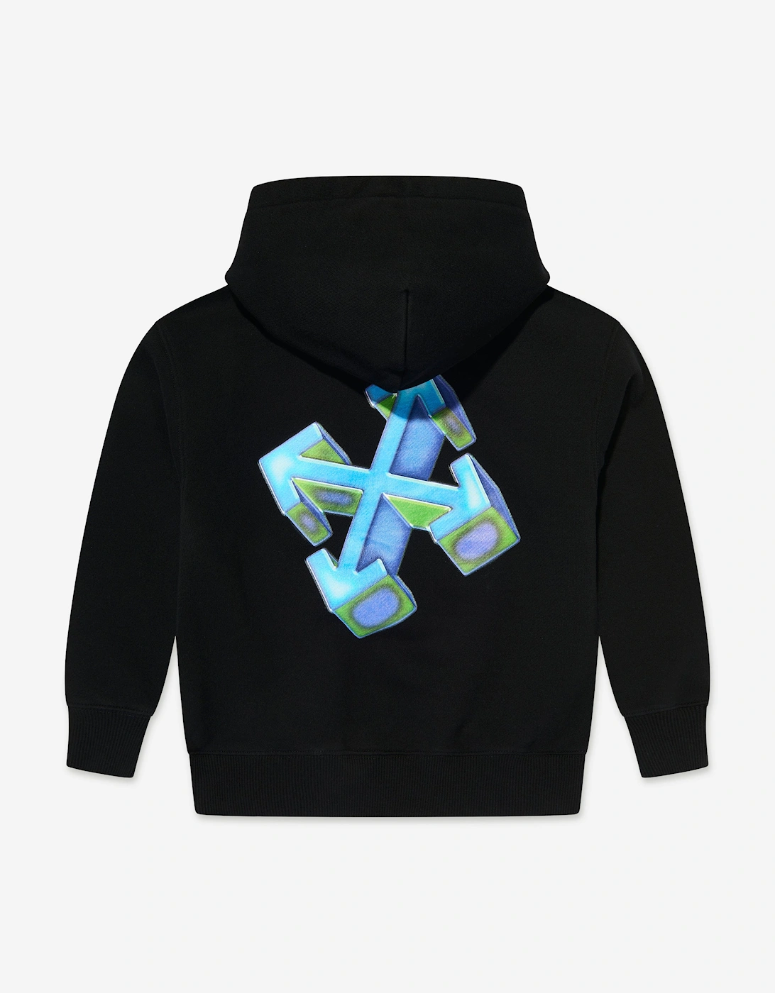 Kids Arrow 3D Hoodie in Black