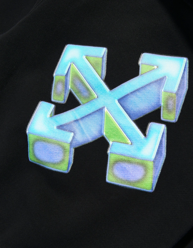 Kids Arrow 3D Hoodie in Black