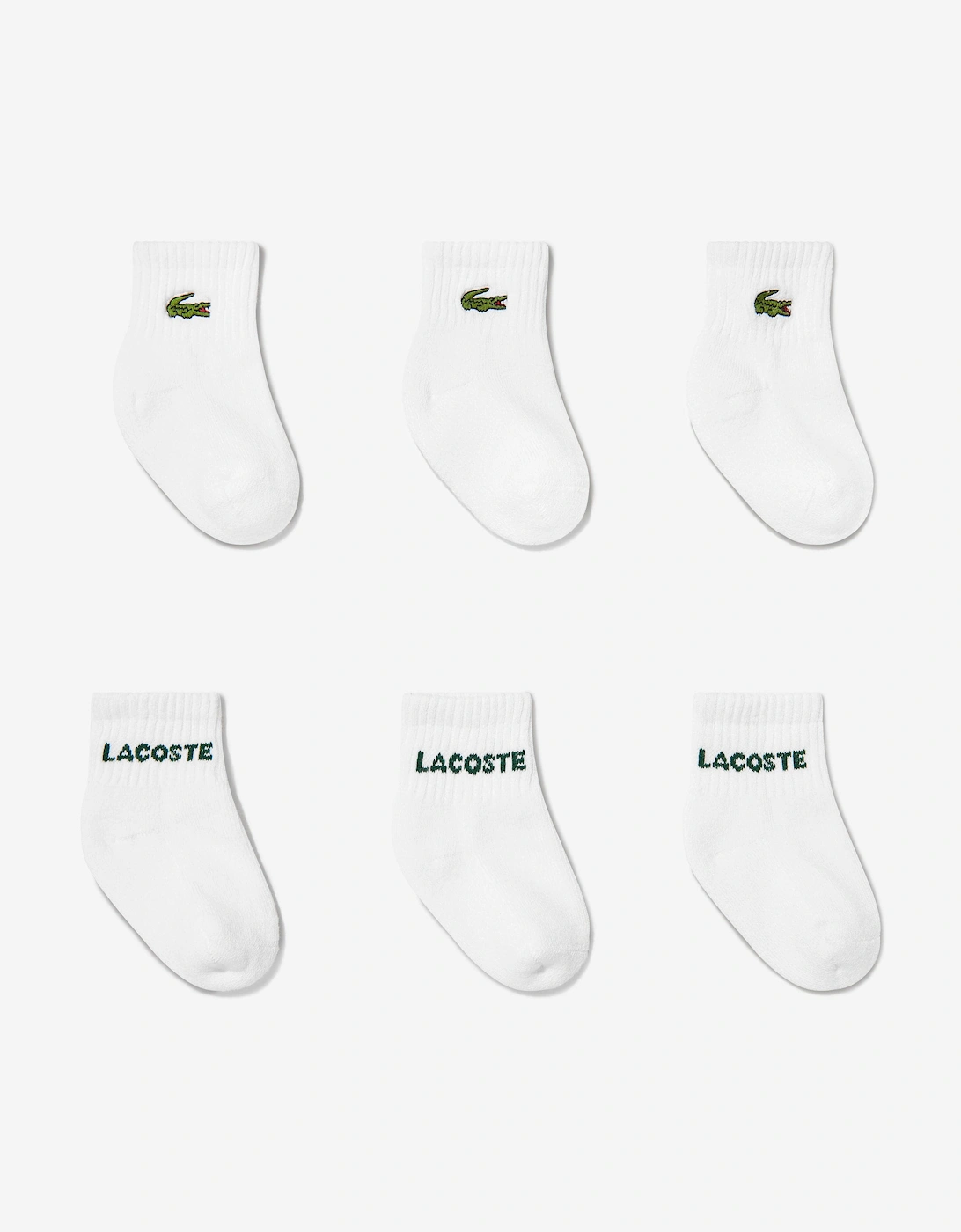 Baby 6 Pack Socks Set in White, 6 of 5