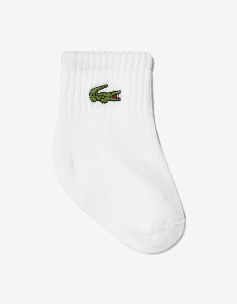 Baby 6 Pack Socks Set in White