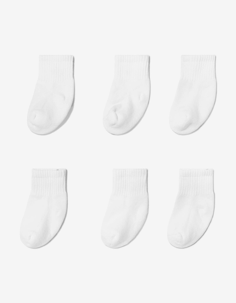 Baby 6 Pack Socks Set in White