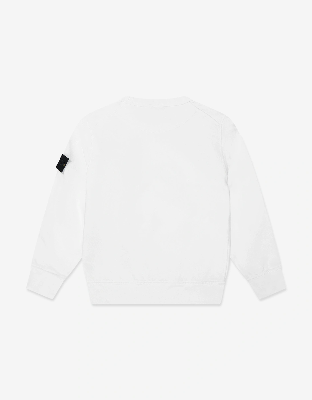 Boys Logo Sweatshirt in White