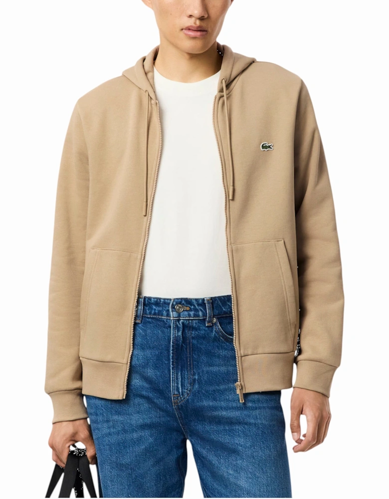 Mens Fleece Hoodie Zip Up Organic Cotton