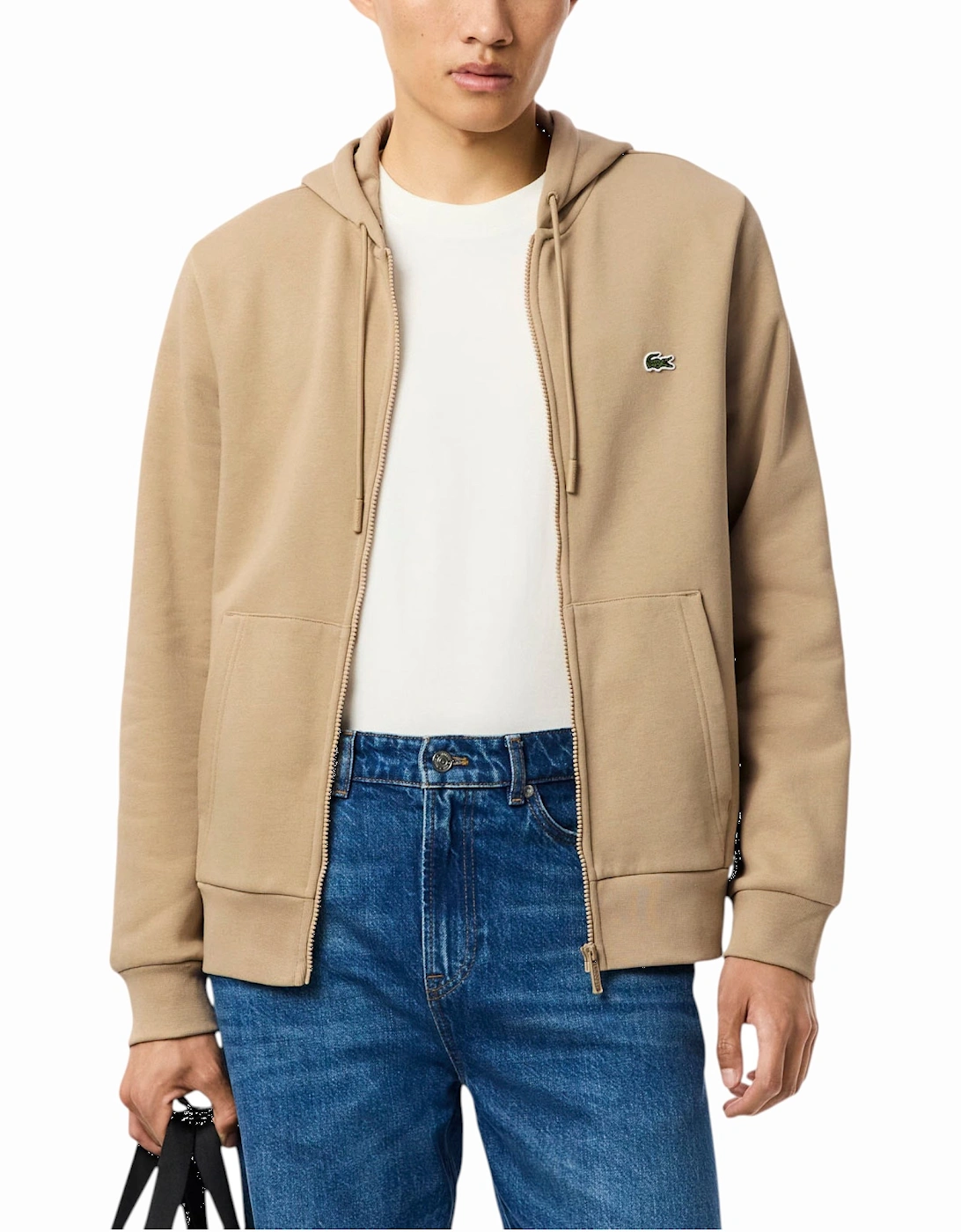 Mens Fleece Hoodie Zip Up Organic Cotton, 7 of 6