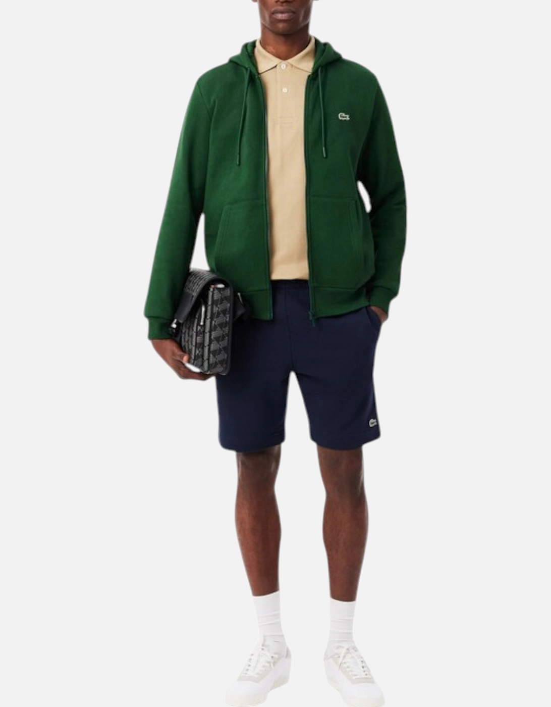 Mens Fleece Hoodie Zip Up Organic Cotton