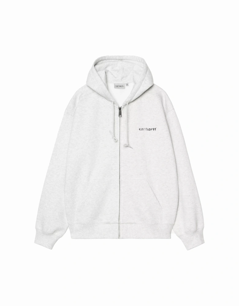Hooded Archive Lines Sweatshirt Jacket Ash Heather